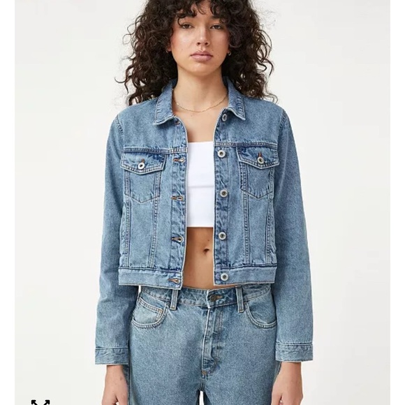 Cotton On Jackets & Blazers - Cotton On Light Blue Denim Jacket
